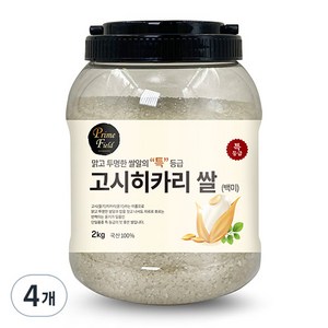 Pime Field 2024년산 햅쌀 고시히카리 백미, 특등급, 2kg, 4개