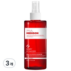 폴메디슨 시그니처 바디미스트 베이비파우더향, 211ml, 3개