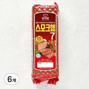 롯데햄 스모크햄, 1000g, 6개