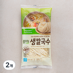 풀무원 생칼국수 2인분, 320g, 2개