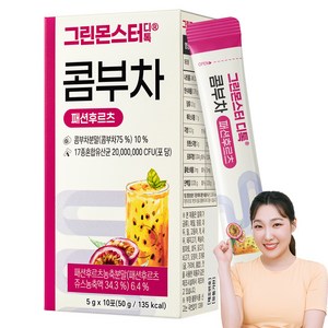 그린몬스터 디톡 콤부차 패션후르츠, 5g, 10개입, 1개