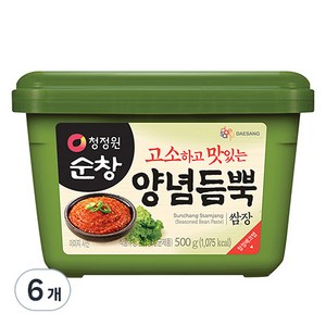 청정원 순창 양념듬뿍 쌈장, 500g, 6개