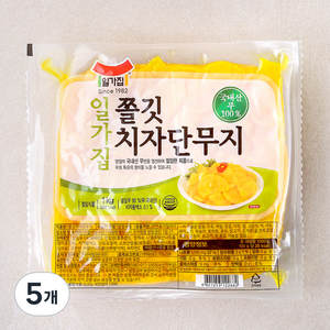 일가집 쫄깃치자단무지, 1kg, 5개