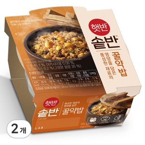 햇반 솥반 꿀약밥, 210g, 2개