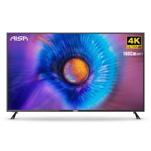 아이사 4K UHD LED TV, 165cm(65인치), A4K6500T83A, 스탠드형, 방문설치