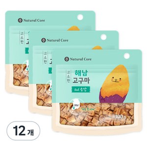 네츄럴코어 강아지 고소한 해남 고구마 간식, 소간, 100g, 12개