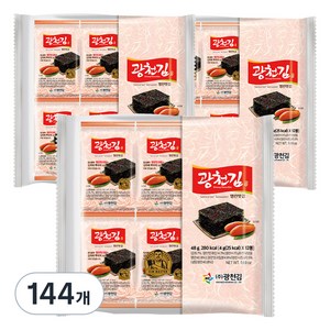 광천김 광천 명란맛 김, 4g, 144개