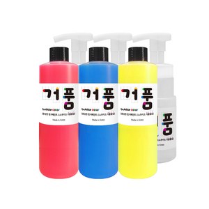 스노우키즈 핑거페인트 거품물감 A세트, 3색, 250ml, 1개