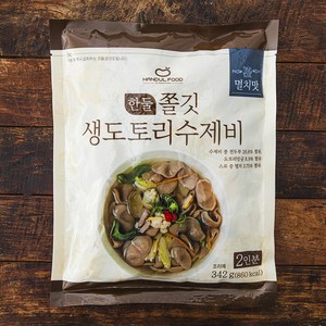 한둘푸드 쫄깃 생도토리 수제비 멸치맛 2인분, 342g, 1개