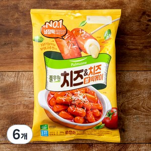 풀무원 쌀 치즈 & 치즈 떡볶이 2인분, 398g, 6개