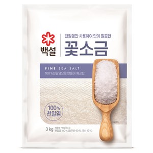 CJ제일제당 백설 꽃소금, 3kg, 1개