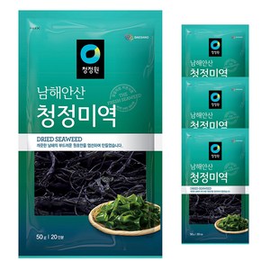 청정원 남해안산 청정미역, 50g, 4개