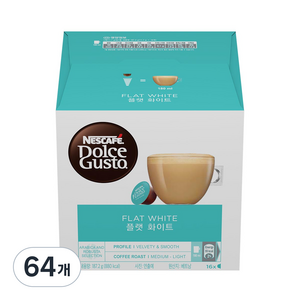 돌체구스토 플랫 화이트 캡슐커피, 11.7g, 16개입, 4개