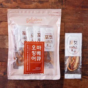 바베큐 오징어 10입, 250g, 1개