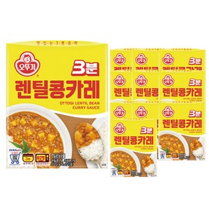 오뚜기3분 렌틸카레, 200g, 11개