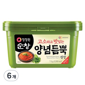 청정원순창 양념듬뿍 쌈장, 1kg, 6개