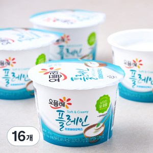 요플레 플레인, 180g, 16개