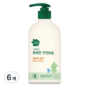 그린핑거 촉촉한 자연보습 베이비 로션, 500ml, 6개