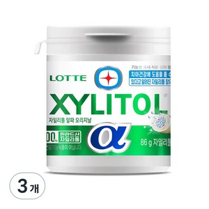 롯데 자일리톨 알파 오리지날, 86g, 3개