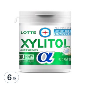 롯데 자일리톨 알파 오리지날, 86g, 6개