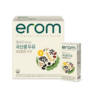 이롬 황성주 박사의 국산 두유 검은콩과 17곡, 190ml, 16개