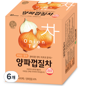 우리차 양파껍질차, 0.6g, 40개입, 6개