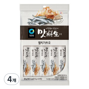 청정원 맛선생 멸치가쓰오 스틱, 80g, 4개