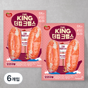 동원 더킹 크랩스 오리지널, 140g, 6개입