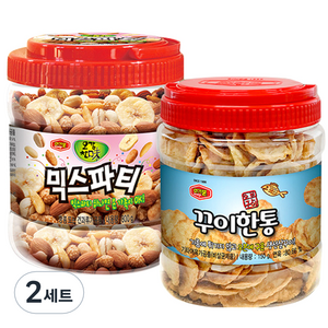 머거본 꾸이한통 150g + 믹스파티 800g 대용량 2종 세트, 2세트