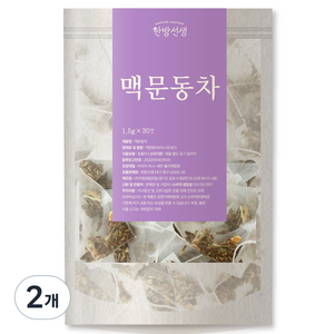 한방선생 맥문동차 삼각티백, 30개입, 2개, 1.5g