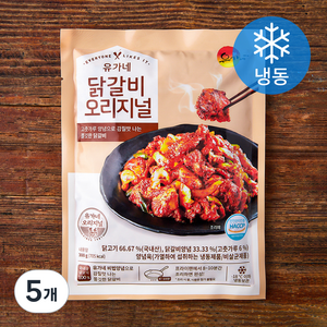 유가네 닭갈비 오리지널 (냉동), 5개, 300g