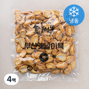 효성어묵 부산옛날 어묵 볼 (냉동), 1000g, 4팩