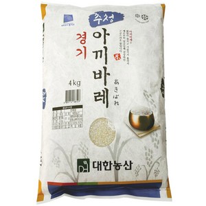 대한농산 2024년산 햅쌀 경기 추청 아끼바레 백미, 상등급, 4kg, 1개