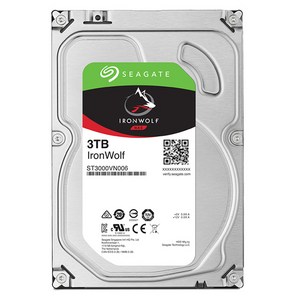 씨게이트 IonWolf NAS용 HDD, 3TB, ST3000VN006