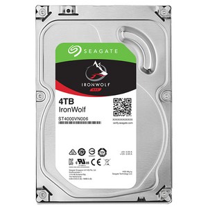 씨게이트 IonWolf NAS용 HDD, 4TB, ST4000VN006