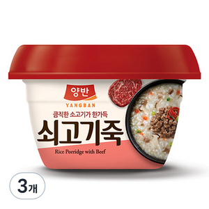 동원 양반 쇠고기죽, 287.5g, 3개