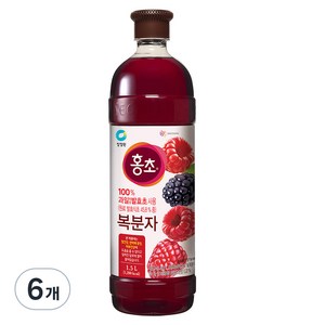 청정원 홍초 복분자, 1.5L, 6개