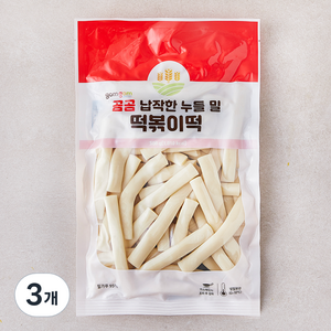 곰곰 납작한 누들 밀 떡볶이떡 (냉장), 500g, 3개