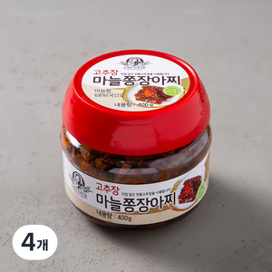 순창문옥례식품 고추장 마늘쫑장아찌, 400g, 4개