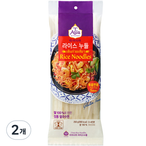 티아시아키친 라이스누들 볶음면용 5mm, 250g, 2개