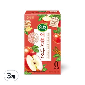 순작 애플시나몬 핫&콜드 과일허브티, 1.8g, 20개입, 3개