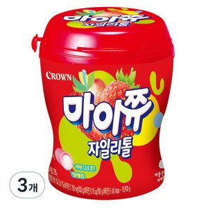 마이쮸 자일리톨 딸기, 110g, 3개