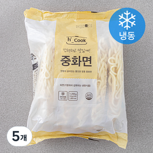 에이치쿡 중화면 5입 (냉동), 1.25kg, 5개