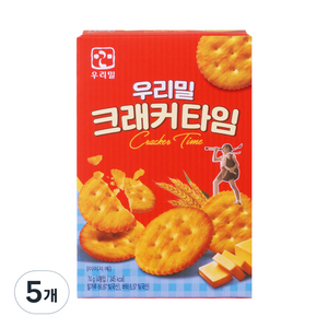 우리밀 크래커 타임 18.5g x 4p, 74g, 5개