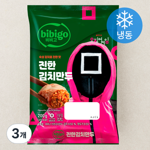 비비고 진한 김치만두 (냉동), 200g, 3개