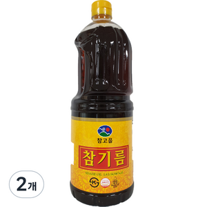 참고을 참기름, 1.8L, 2개