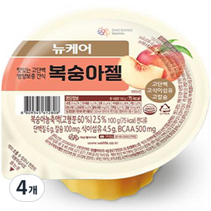 뉴케어 복숭아젤, 100g, 4개