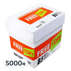 프리카피 B5 복사용지 80g, 5000개