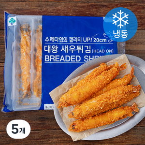 지엔씨푸드 대왕 새우튀김 6미 (냉동), 360g, 5개