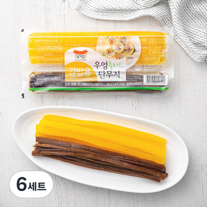 일가집 김밥용 우엉 80g + 단무지 170g, 250g, 6세트